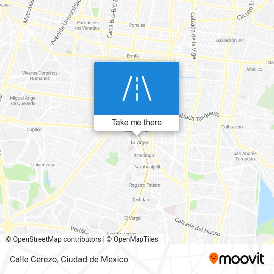 Mapa de Calle Cerezo