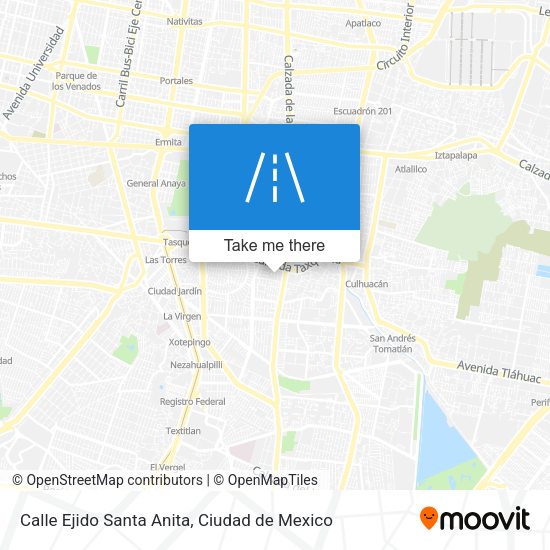 Mapa de Calle Ejido Santa Anita