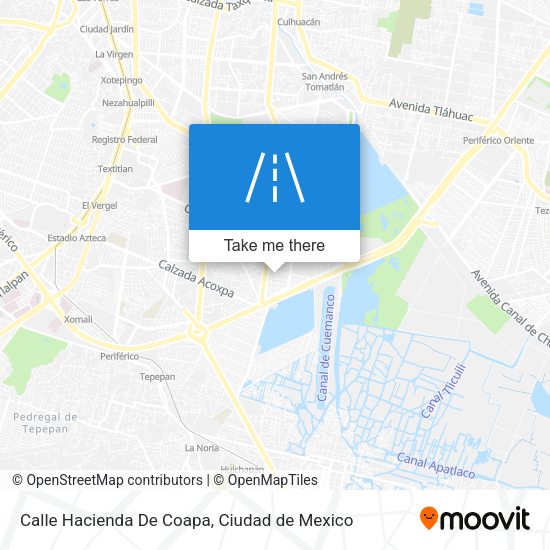 Calle Hacienda De Coapa map