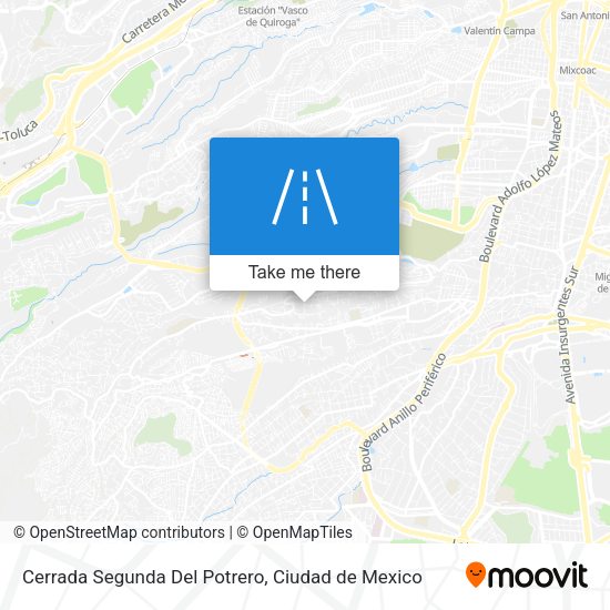 Cerrada Segunda Del Potrero map