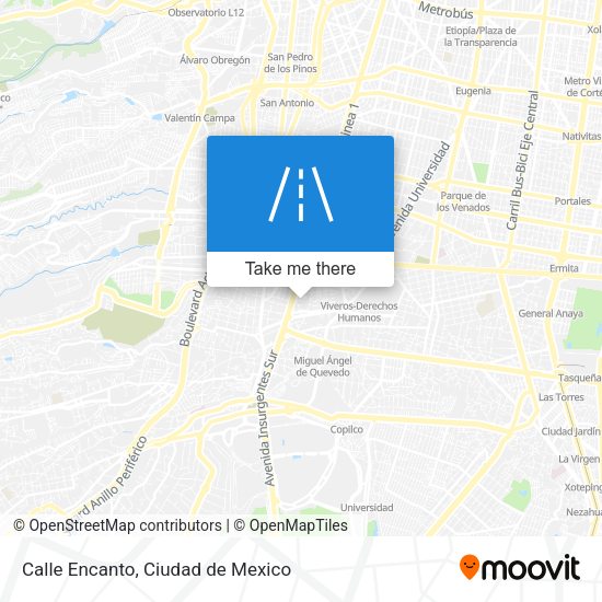 Calle Encanto map