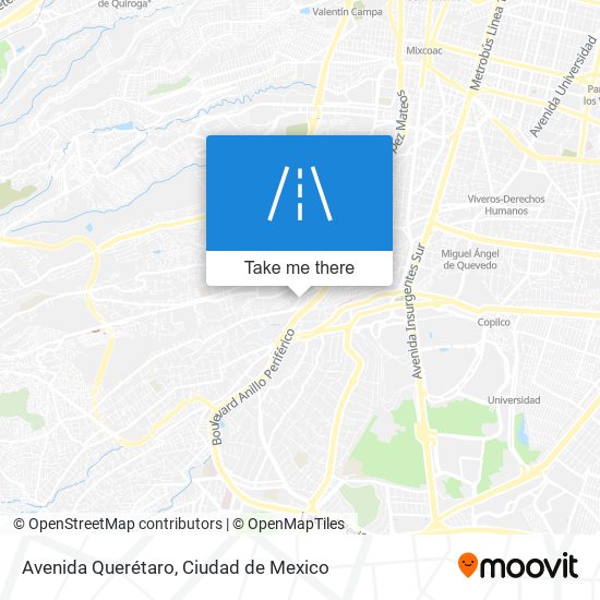 Mapa de Avenida Querétaro