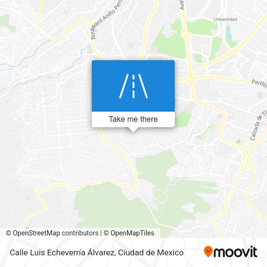 Mapa de Calle Luis Echeverría Álvarez