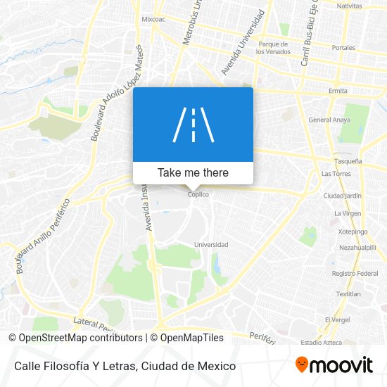 Calle Filosofía Y Letras map