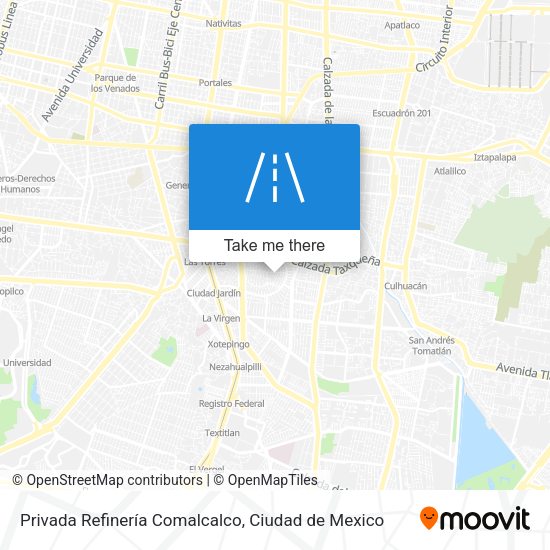 Privada Refinería Comalcalco map