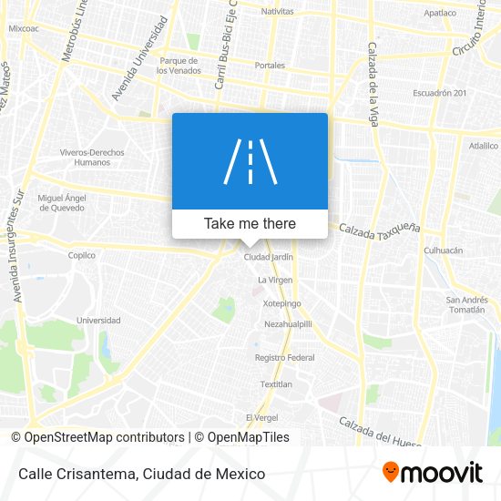 Calle Crisantema map