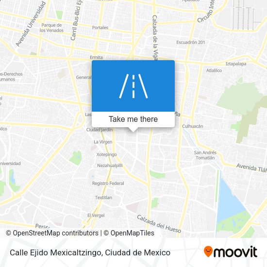 Mapa de Calle Ejido Mexicaltzingo
