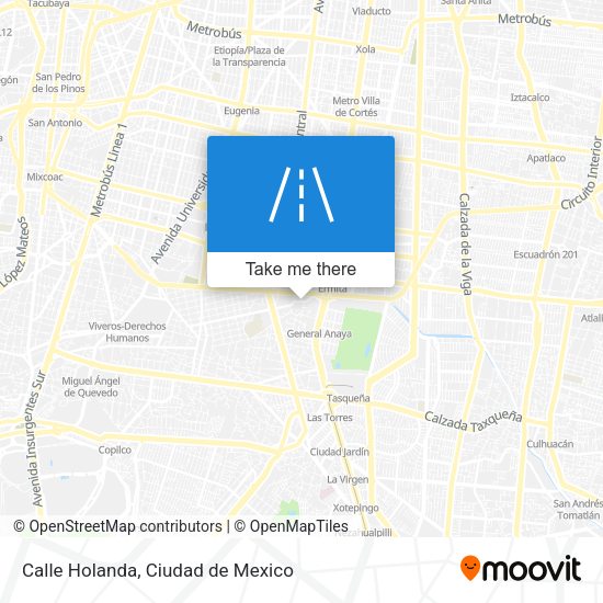 Calle Holanda map