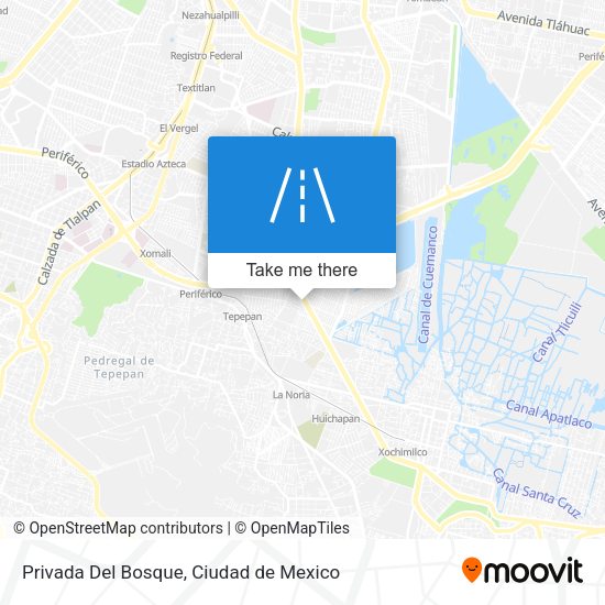 Privada Del Bosque map