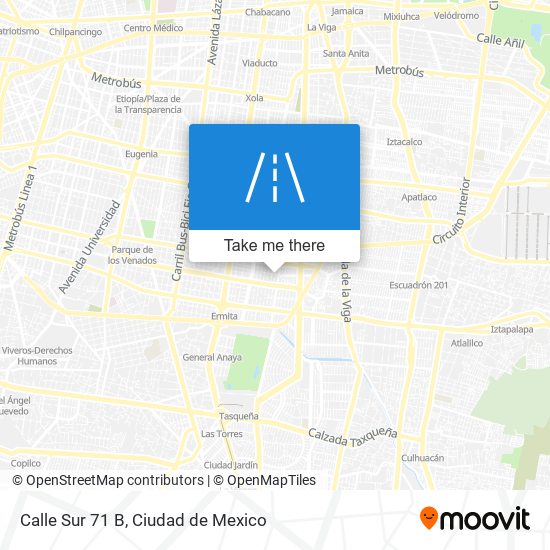 Calle Sur 71 B map