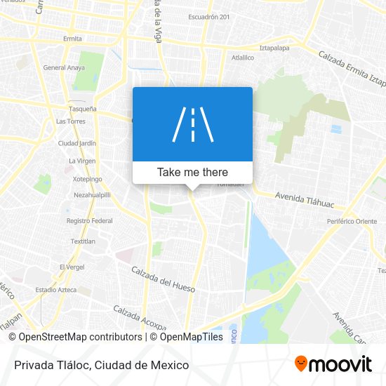 Privada Tláloc map