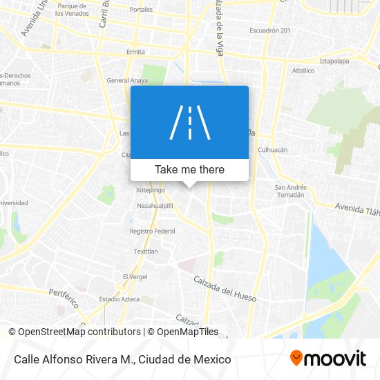 Mapa de Calle Alfonso Rivera M.