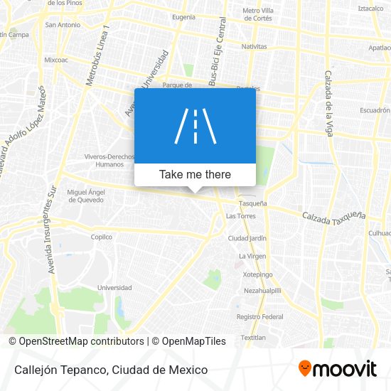 Callejón Tepanco map
