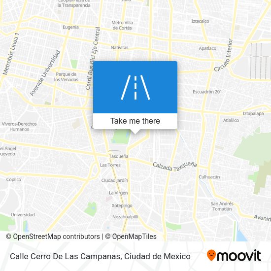 Mapa de Calle Cerro De Las Campanas