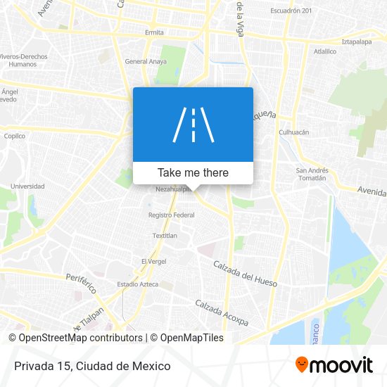 Mapa de Privada 15