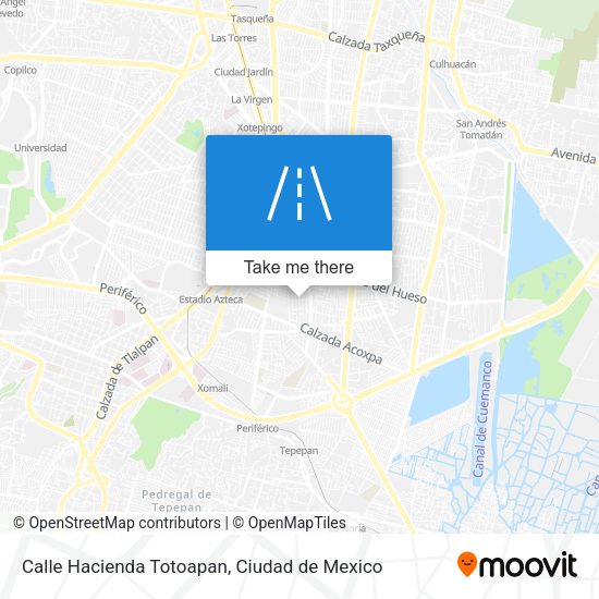 Calle Hacienda Totoapan map