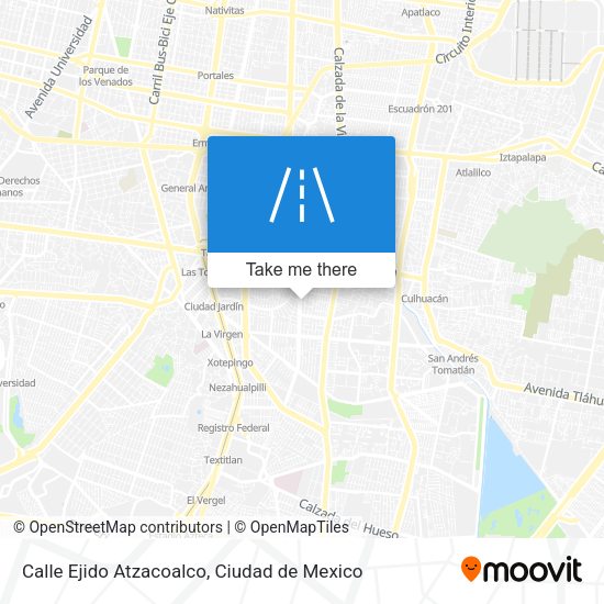 Calle Ejido Atzacoalco map