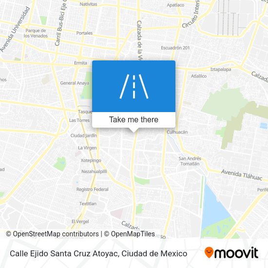Mapa de Calle Ejido Santa Cruz Atoyac