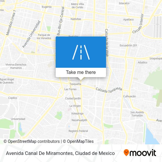 Avenida Canal De Miramontes map
