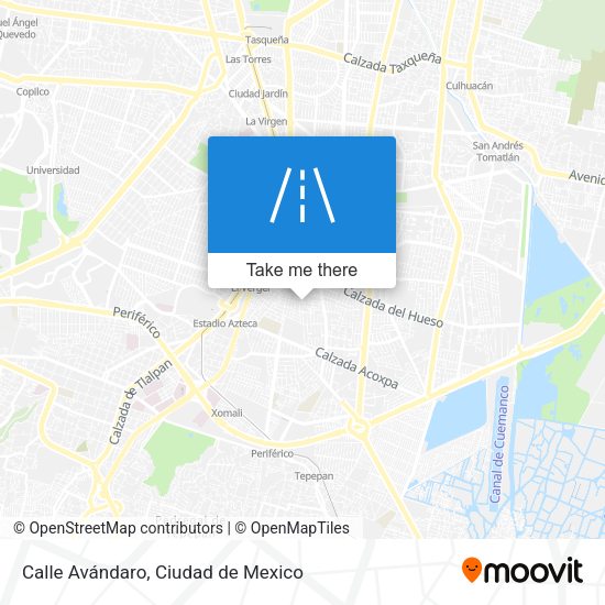 Mapa de Calle Avándaro