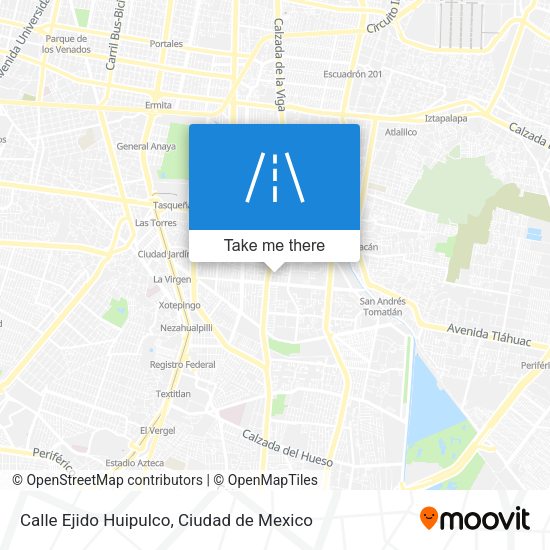 Calle Ejido Huipulco map