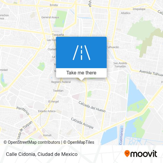 Calle Cidonia map