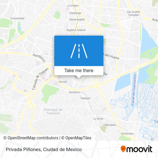 Privada Piñones map
