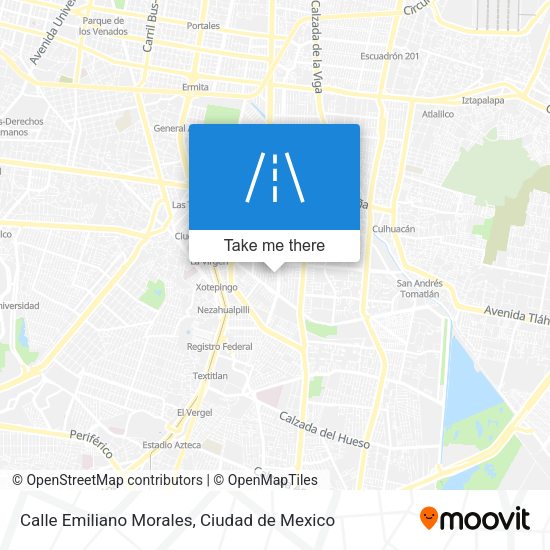 Calle Emiliano Morales map