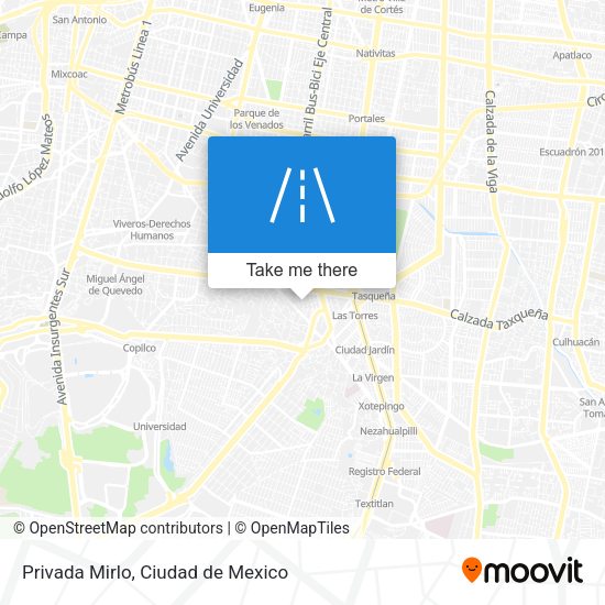 Mapa de Privada Mirlo