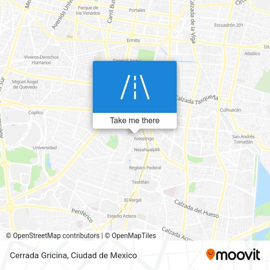 Cerrada Gricina map