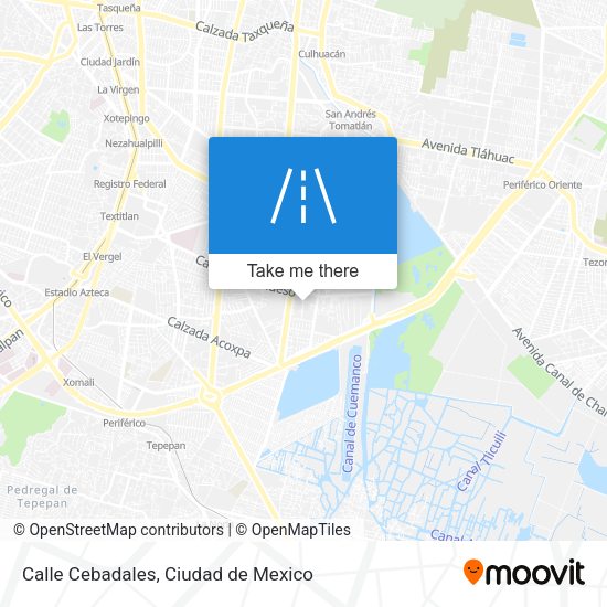 Calle Cebadales map
