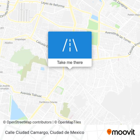 Mapa de Calle Ciudad Camargo