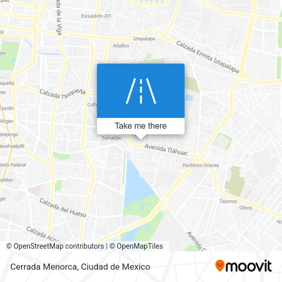 Mapa de Cerrada Menorca