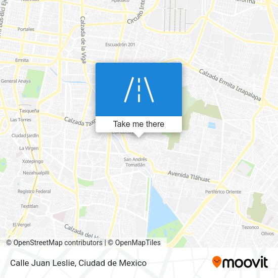 Calle Juan Leslie map