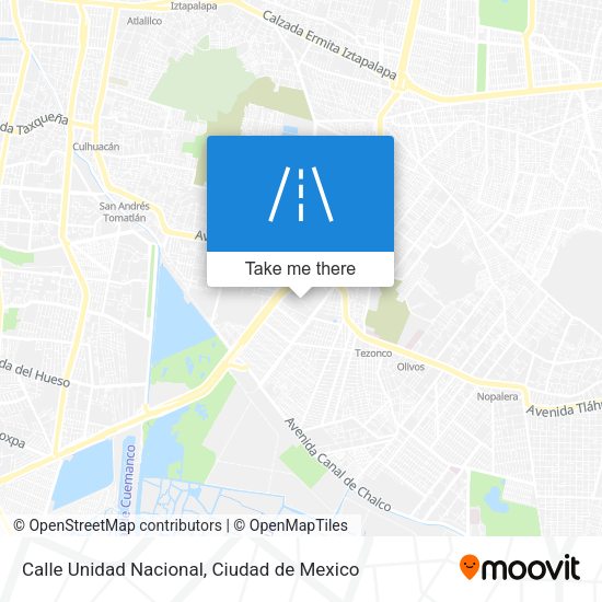 Mapa de Calle Unidad Nacional
