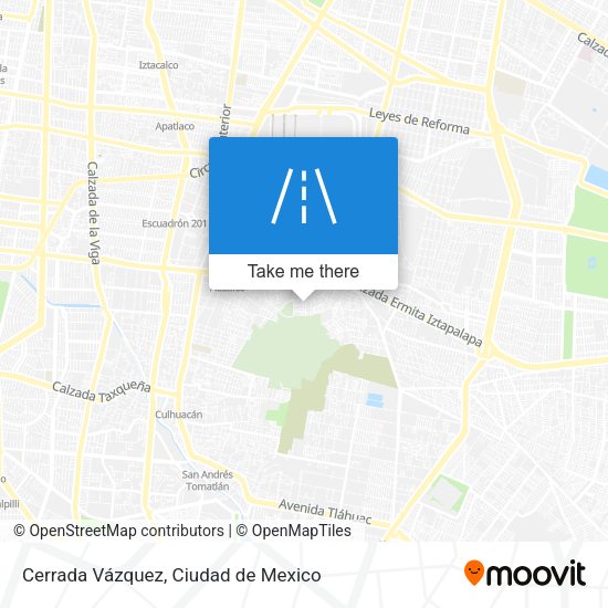 Cerrada Vázquez map