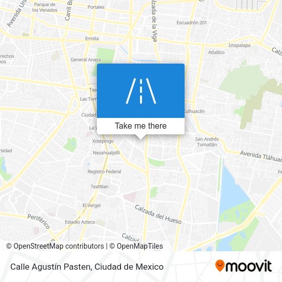 Mapa de Calle Agustín Pasten