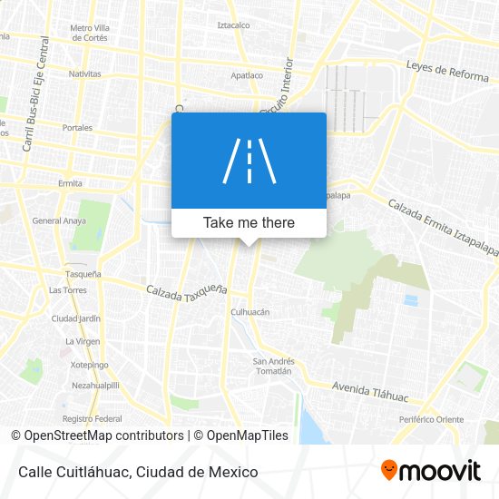 Mapa de Calle Cuitláhuac