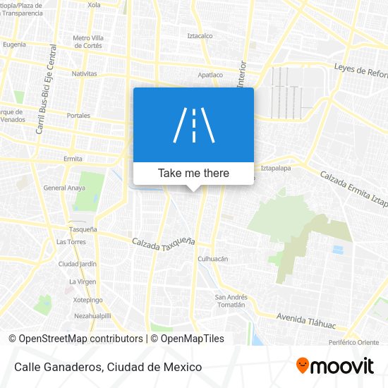 Mapa de Calle Ganaderos
