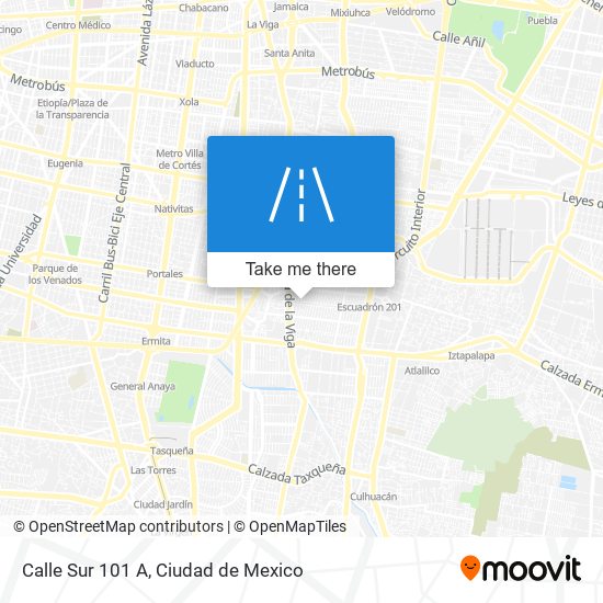 Calle Sur 101 A map