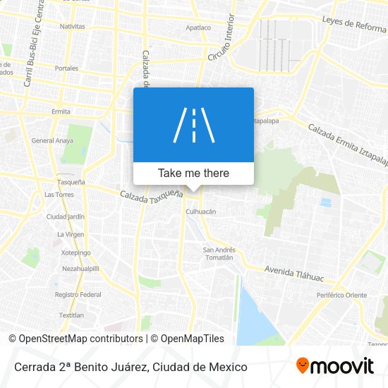 Cerrada 2ª Benito Juárez map