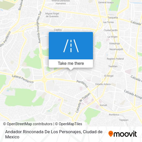 Andador Rinconada De Los Personajes map