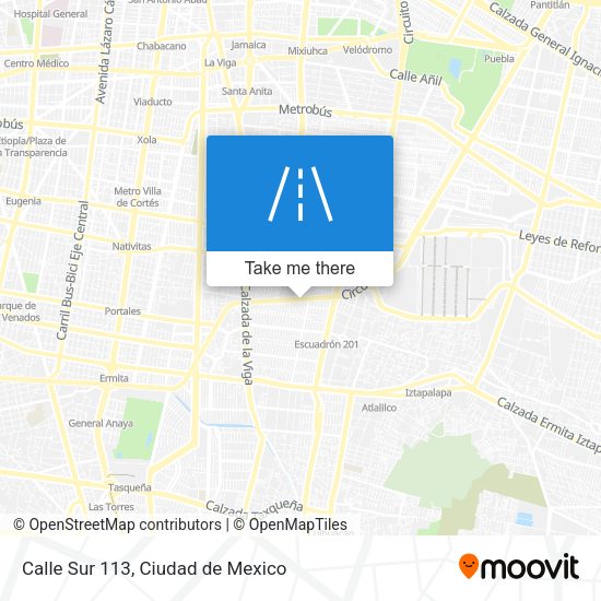 Mapa de Calle Sur 113