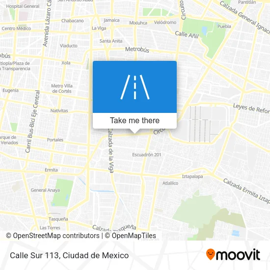 Mapa de Calle Sur 113