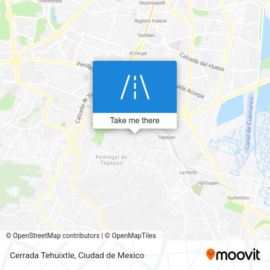 Cerrada Tehuixtle map