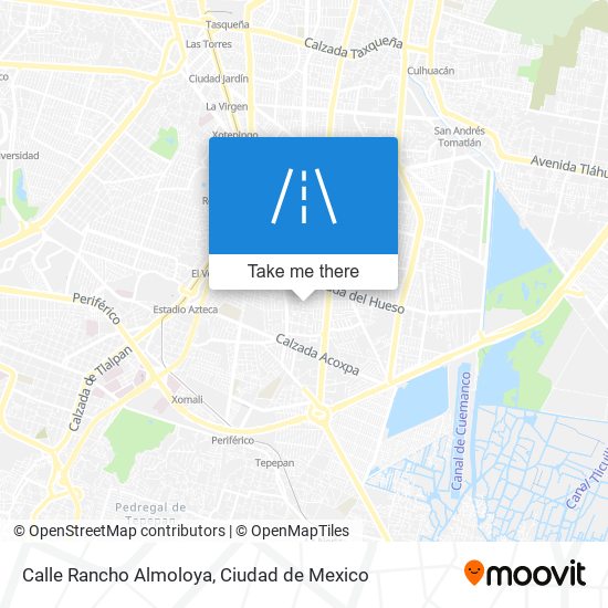 Calle Rancho Almoloya map