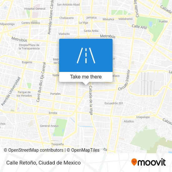 Mapa de Calle Retoño