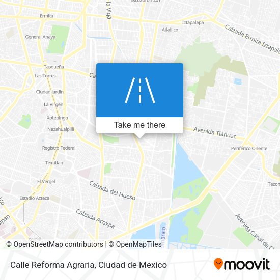 Mapa de Calle Reforma Agraria