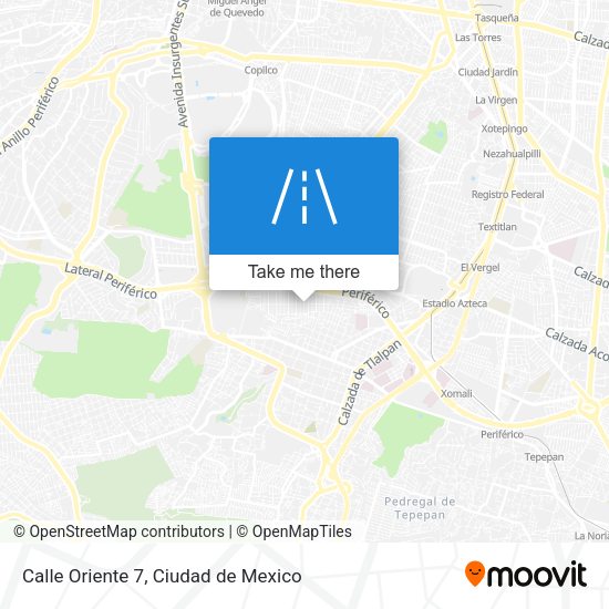 Calle Oriente 7 map