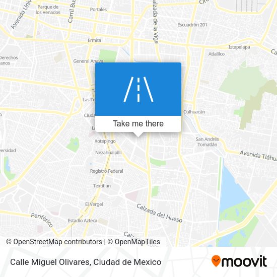 Calle Miguel Olivares map